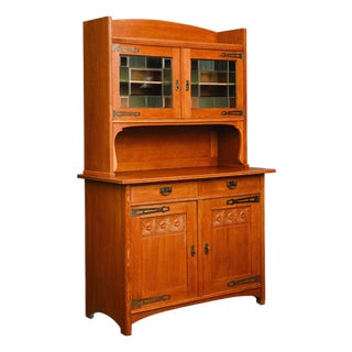 Art Nouveau Buffet in Oak, Early 20th Century For Sale