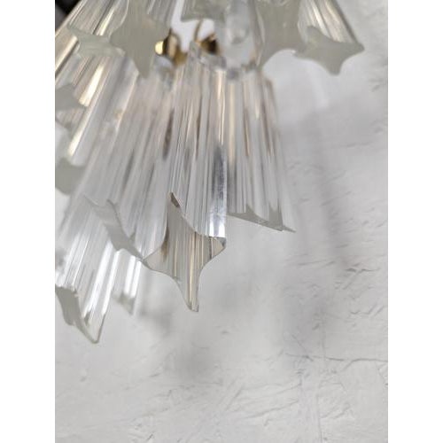 Brass and Murano Glass Wall Lamp by Venini by Novaresi For Sale - Image 6 of 7