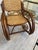 1960s Rattan and Double Caned Rocking Chair For Sale - Image 5 of 12