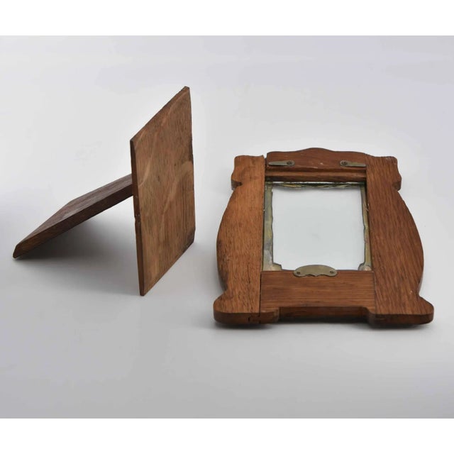 Art Nouveau Small Silver-Plated Picture Frame, 1900s For Sale - Image 6 of 8