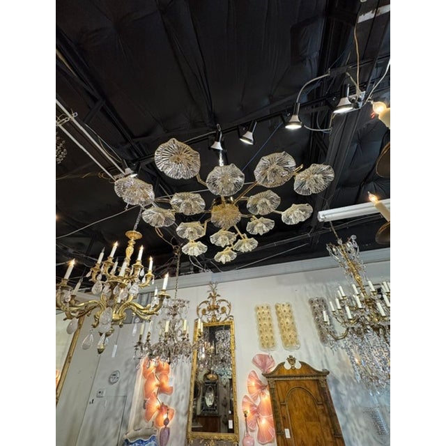 Murano Gold Flower Flush Mount Chandelier. These are stunning when hanging in any space. Very versatile Murano flush...