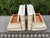Maitland - Smith Pair of Maitland Smith Tessellated Travertine and Brass Bookends For Sale - Image 4 of 9