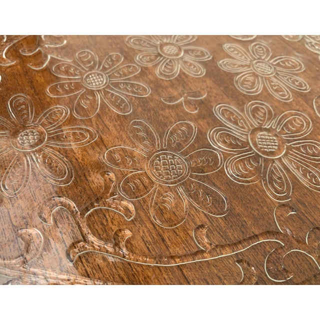 Large Mid-Century Finnish Glass Plate from Humppila For Sale - Image 8 of 18