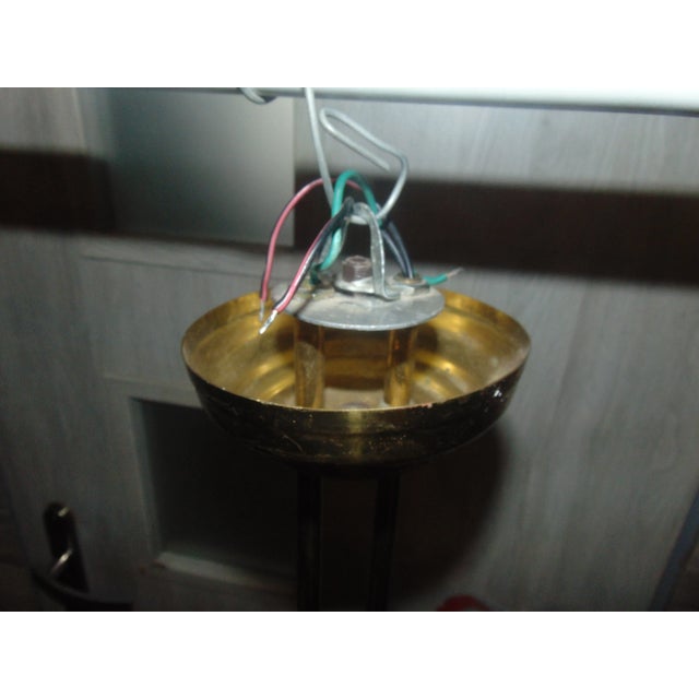 Vintage Brass Chandelier Lamp For Sale - Image 4 of 6