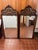 Pair of Elaborately Carved Wooden Mirrors. Perfect for his and hers bathroom vanities or dressers. Warm wooden tones and a...