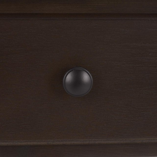 Gomez 1 Drawer 1 Shelf Corner Table in Dark Chocolate For Sale In Philadelphia - Image 6 of 10
