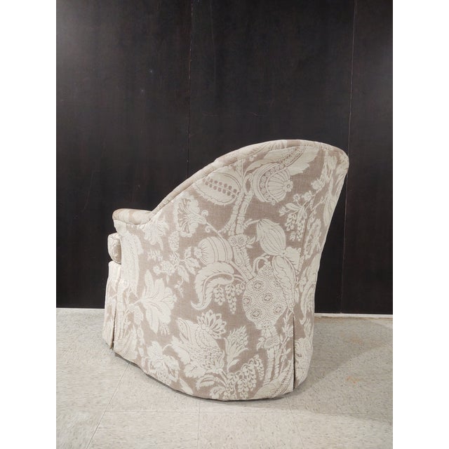 2000 - 2009 Vintage Barrel Back Club Chairs-a Pair For Sale - Image 5 of 9