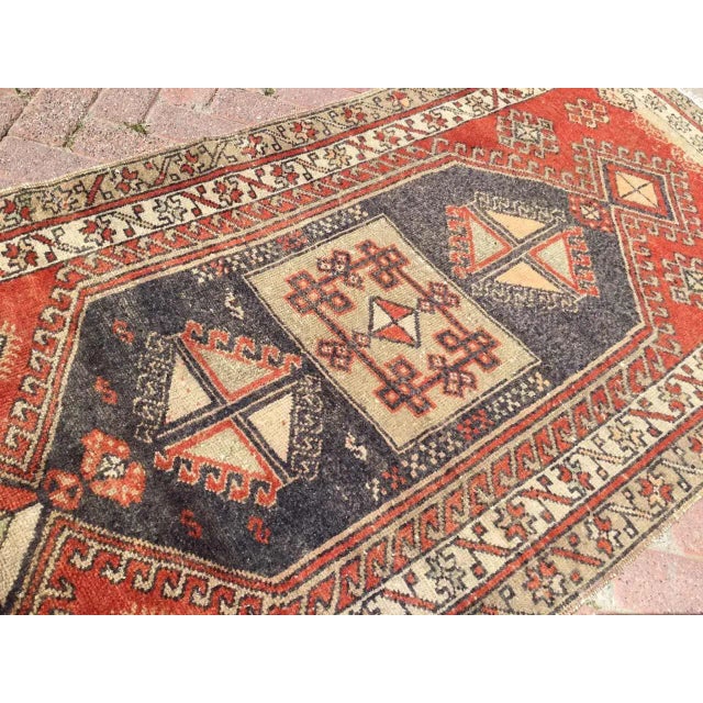 Vintage Turkish Rug Runner, 41" X 142" For Sale In Raleigh - Image 6 of 8