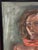 Impressionist Portrait of a Lady With Red Scarf, Signed For Sale - Image 10 of 12