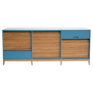 Tapparelle Sideboard in Azure by Colé Italia For Sale