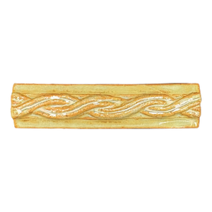 Beige Glazed Ceramic Woven Decorative Liner