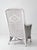White Antique White Wicker Porch Chair For Sale - Image 8 of 18