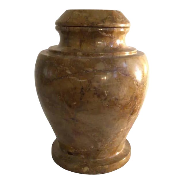 1970s Stone Jardiniere or Urn With Lid For Sale