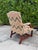 Vintage American Flamestitch Lounge Chair With Nailhead Trim For Sale - Image 9 of 12