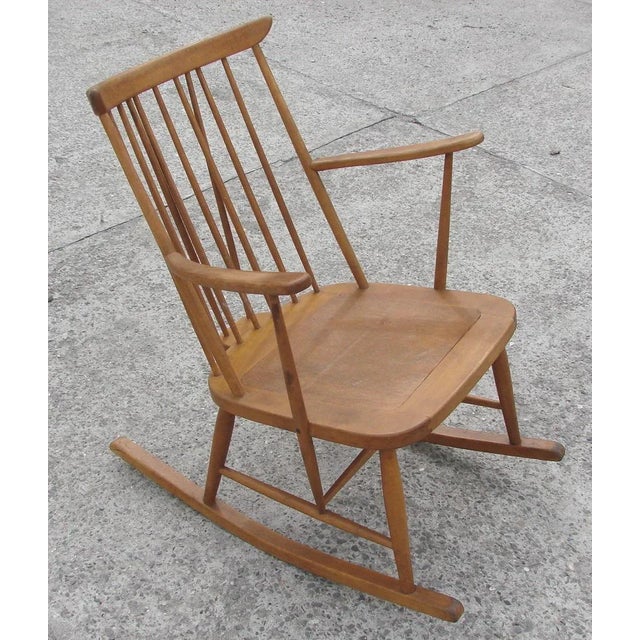 Rocking Chair by Lucian Ercolani for Ercol, 1950s For Sale - Image 6 of 12