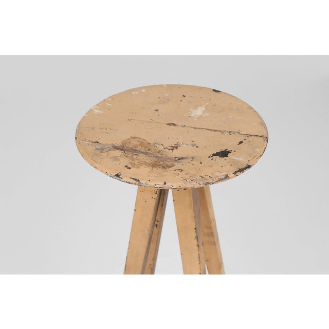 This French industrial wooden console from the early 1900s is a compelling relic from the formative decades of European...