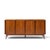 Mid-Century Modern Merton Gershun for American of Martinsville Mid Century Walnut and Cane Credenza and Hutch For Sale - Image 3 of 14