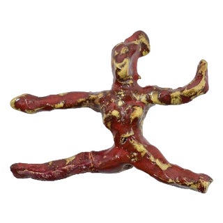 Sirio Pellegrini, Ballerina Terracotta Sculpture, 1960s, Terracotta For Sale