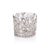 Metal Coral Sea Brass Hurricane with Glass Insert, Nickel For Sale - Image 7 of 7