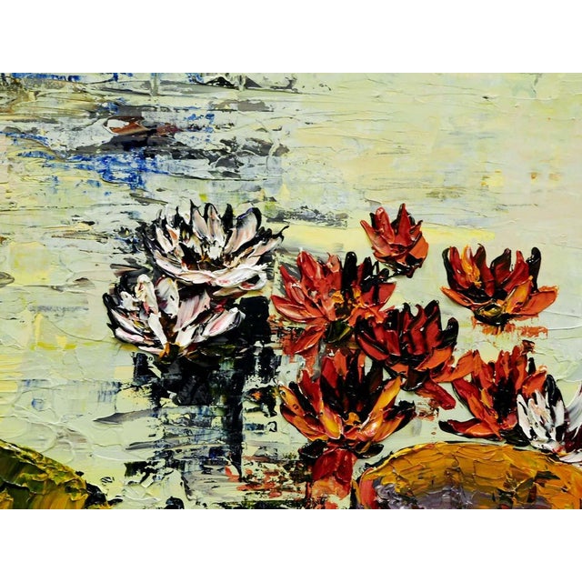 Maya Eventov Untitled Oil on Canvas With Beautiful Custom Frame Me082211-02 For Sale - Image 4 of 7