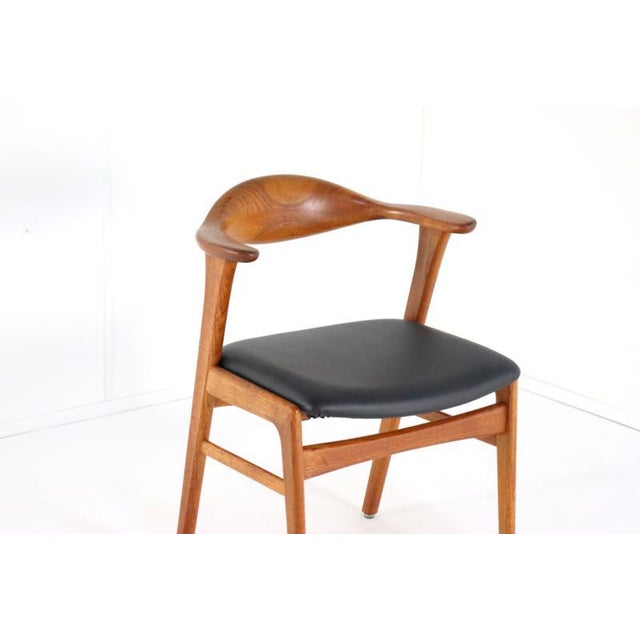 Black Desk Chairs Model 49 attributed to Erik Kirkegaard for for Høng Stolefabrik, 1960s, Set of 4 For Sale - Image 8 of 16