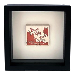 1950s Rough Rider Room Framed Vintage Matchbook For Sale