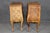 Rococo Pair of Italian Bombe Parquetry 3 Drawer Nightstands For Sale - Image 3 of 14