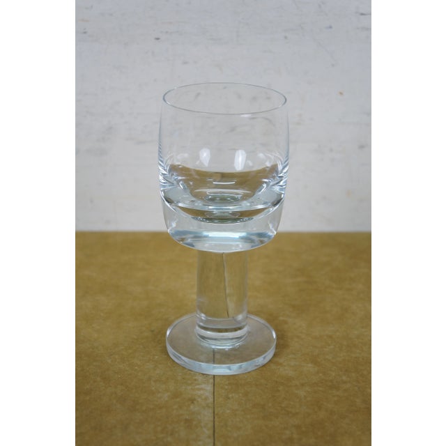 Mid 20th Century 11 Krosno Thor Svend Jensen Crystal Wine Water Goblets Glasses For Sale - Image 4 of 14