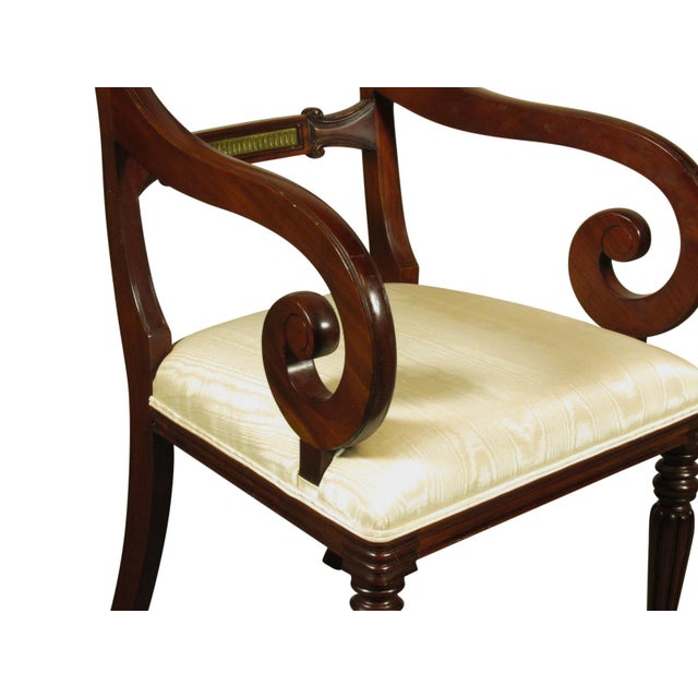 Wood Set of Six (6) Regency Style Dining Chairs For Sale - Image 7 of 14