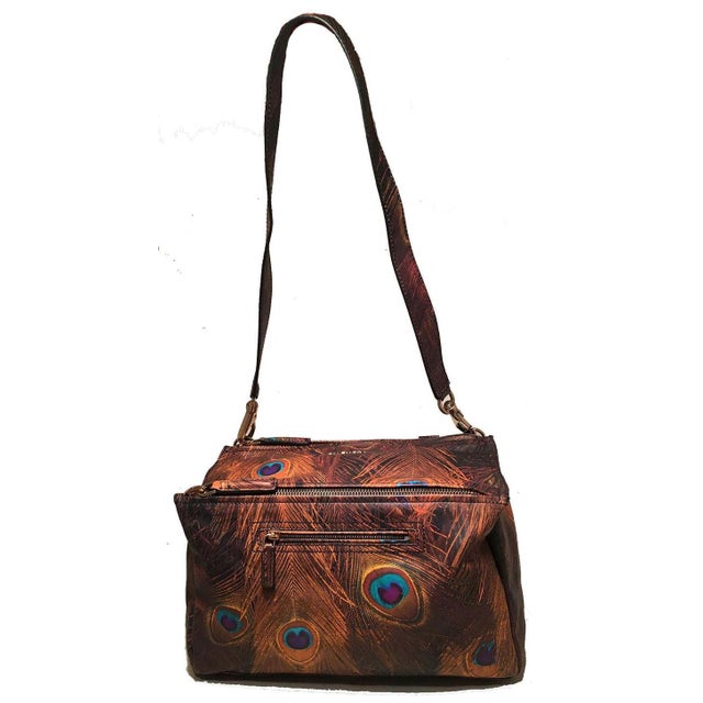 Givenchy Pandora Peacock Leather Shoulder Bag For Sale - Image 10 of 11