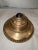 19th Century French Brass & Bronze Art Nouveau Inkwell With Art Glass Marble Top For Sale - Image 10 of 11