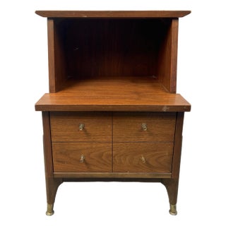 Mid-Century Modern Two-Tiered Nightstand For Sale