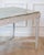 Off-white Swedish 1920s Painted Center Table with Green Marble Top For Sale - Image 8 of 12
