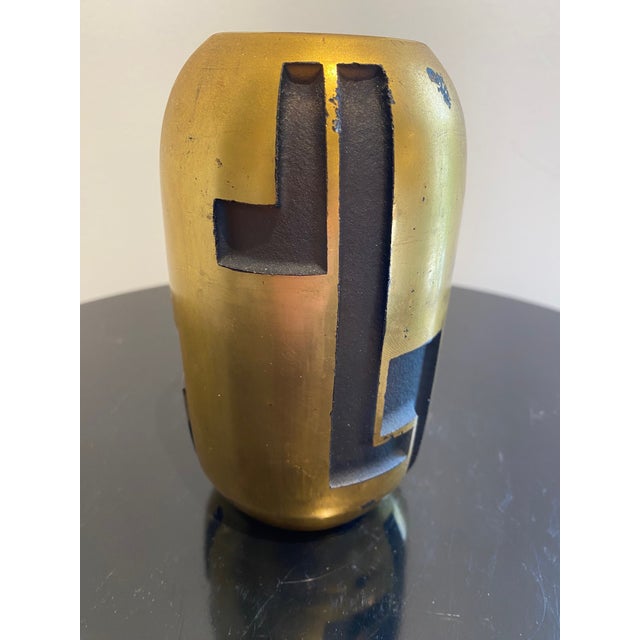 Elevate your collection with this rare, authentic 1930s Art Deco modernist glass vase designed by the legendary French...