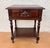 Pair of Spanish Carved Wood Bedside Tables With Lower Shelves, 1940s For Sale - Image 6 of 10