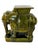 Mid 20th Century Green Glazed Ceramic Elephant Garden Stool / Plant Stand For Sale - Image 10 of 12