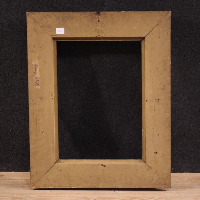 Vintage Italian Gilded Frame, 1950 For Sale - Image 9 of 14