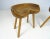 Brutalist Set of Scandinavian Tan Stools, 1960s For Sale - Image 3 of 9
