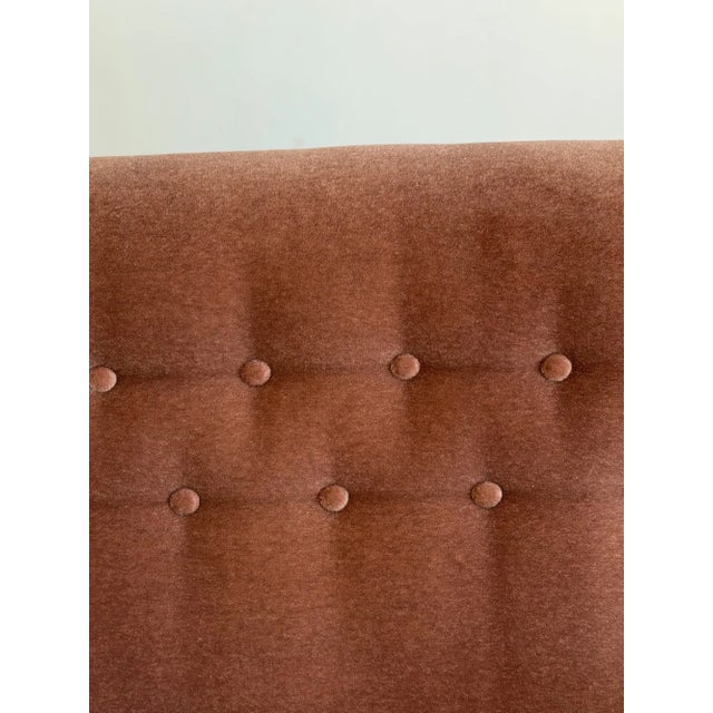 1940s Danish Modern Loveseat in Mauve Mohair For Sale - Image 16 of 16