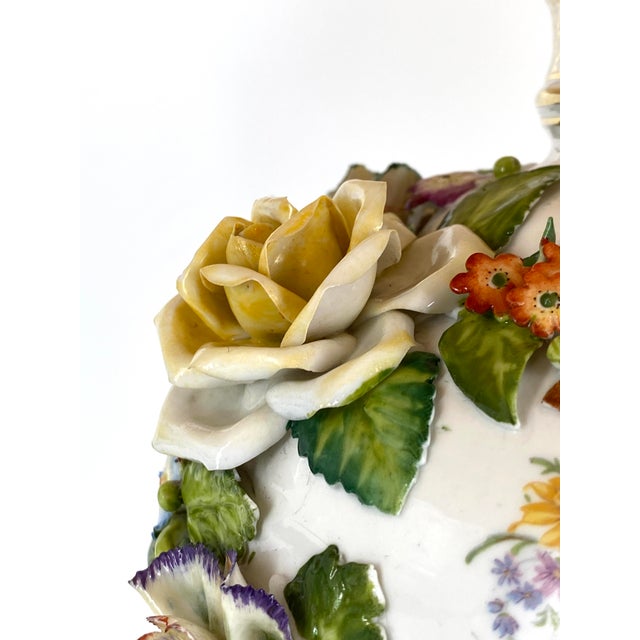 Baroque-Style Table Lamp from Sitzendorf Porcelain Factory, 1890s For Sale - Image 11 of 18