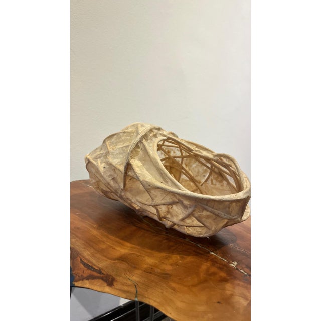 Japanese Handmade Japanese Kozo Paper and Reed Sculpture For Sale - Image 3 of 9