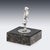 Antique 20th Century English Silver Fisherman Statue on Granite Base, 1902 For Sale - Image 3 of 14
