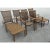 1970s Faux Metal Bamboo 6 Piece Patio Seating Set For Sale - Image 9 of 11