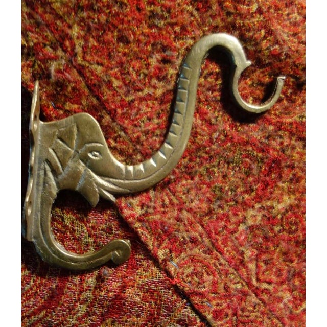 Figurative 1960s Elephant Hook, Brass, Orrnate For Sale - Image 3 of 7