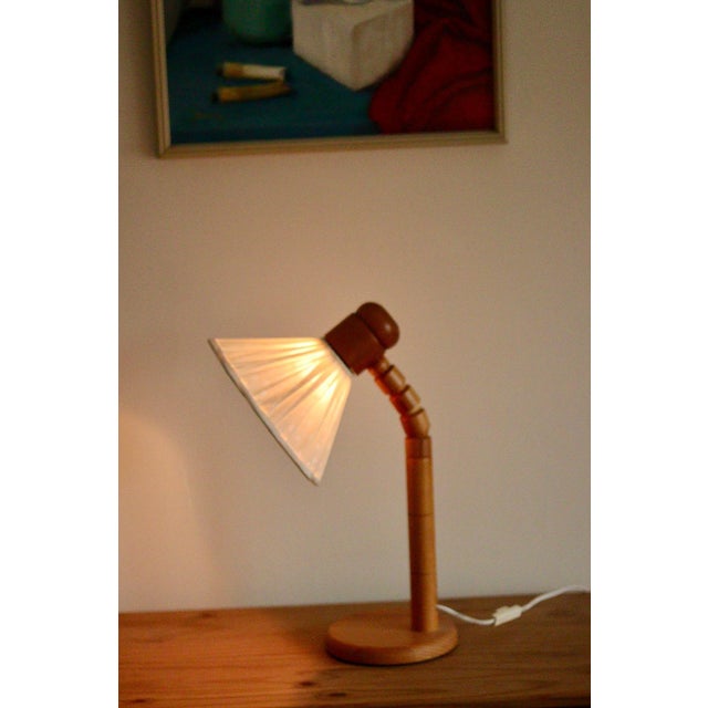Vintage Pine Table Lamp from Solbackens Svarveri, Sweden, 1970s, Set of 2 For Sale - Image 14 of 18