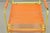 Metal Vintage Mid Century Modern Orange Vinyl Spaghetti Strap Glider Lounge Chair For Sale - Image 7 of 18