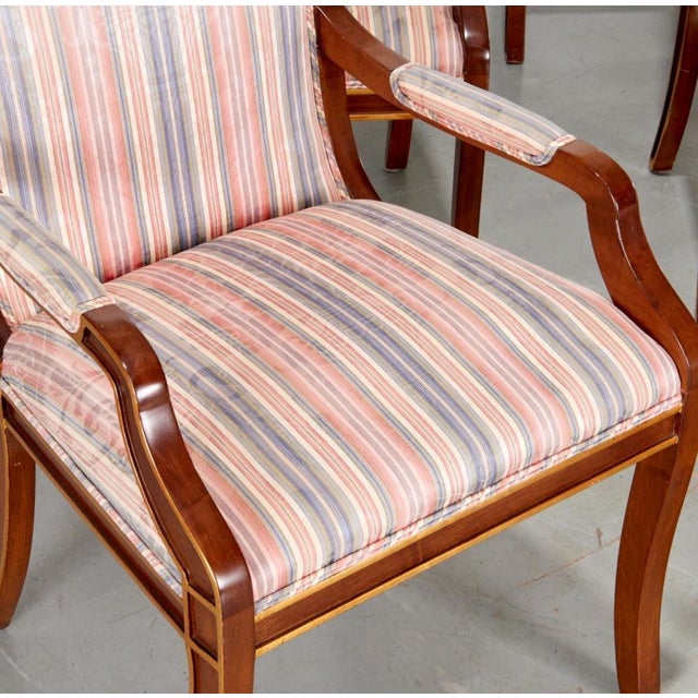 8 Baltic Empire Mahogany Dining Chairs 20th Century For Sale In New York - Image 6 of 8