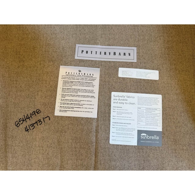 Pottery Barn SoMa Hawthorne English Slip Cover Club Chair - A Pair For Sale - Image 12 of 12