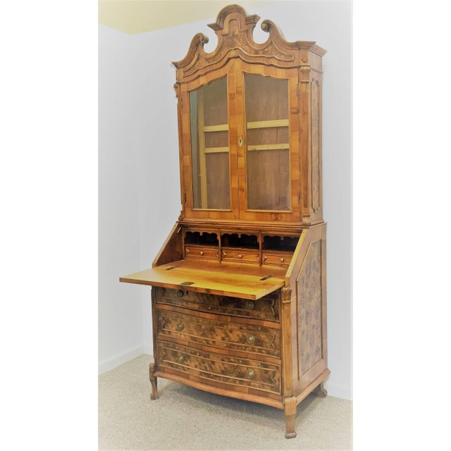 English Late 18th Century English George III Mahogany Bureau Bookcase ‘Secretaire’ For Sale - Image 3 of 5