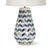 Coastal Living Cassia Chevron Table Lamp in Blue For Sale - Image 4 of 7